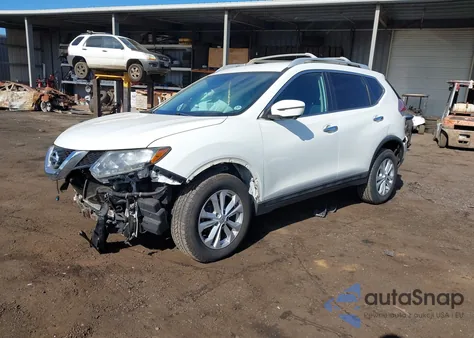 2016 Nissan Rogue Sv z USA, uszkodzony, nr VIN 5N1AT2MV9GC833376